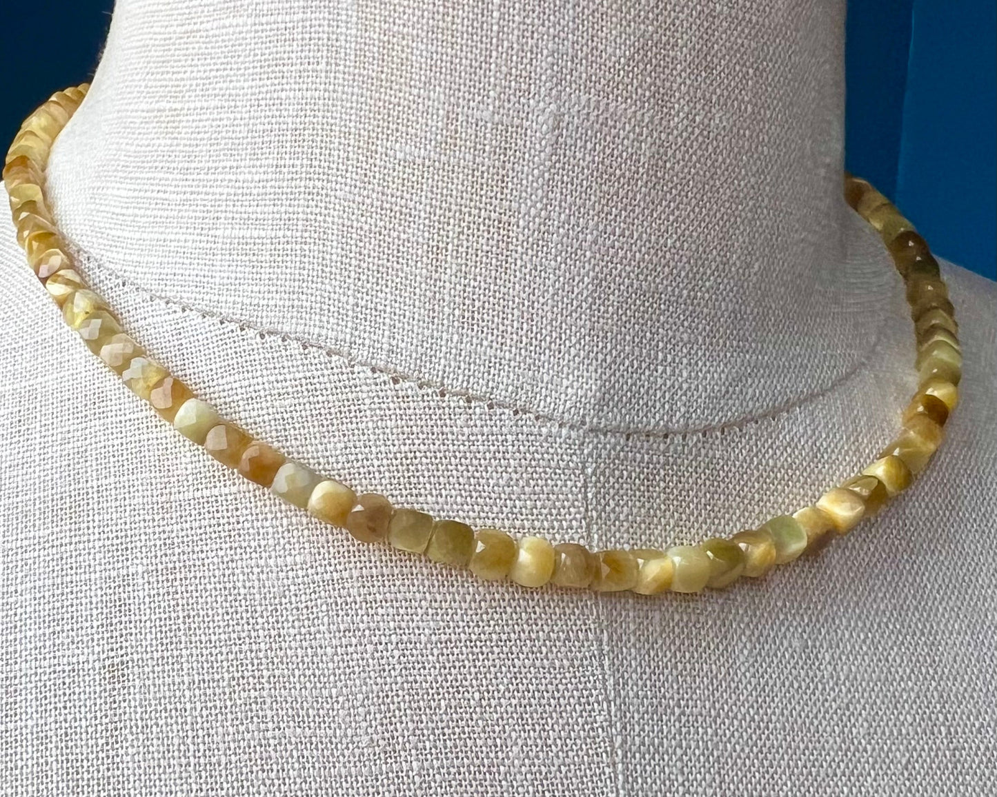 golden tigers eye choker