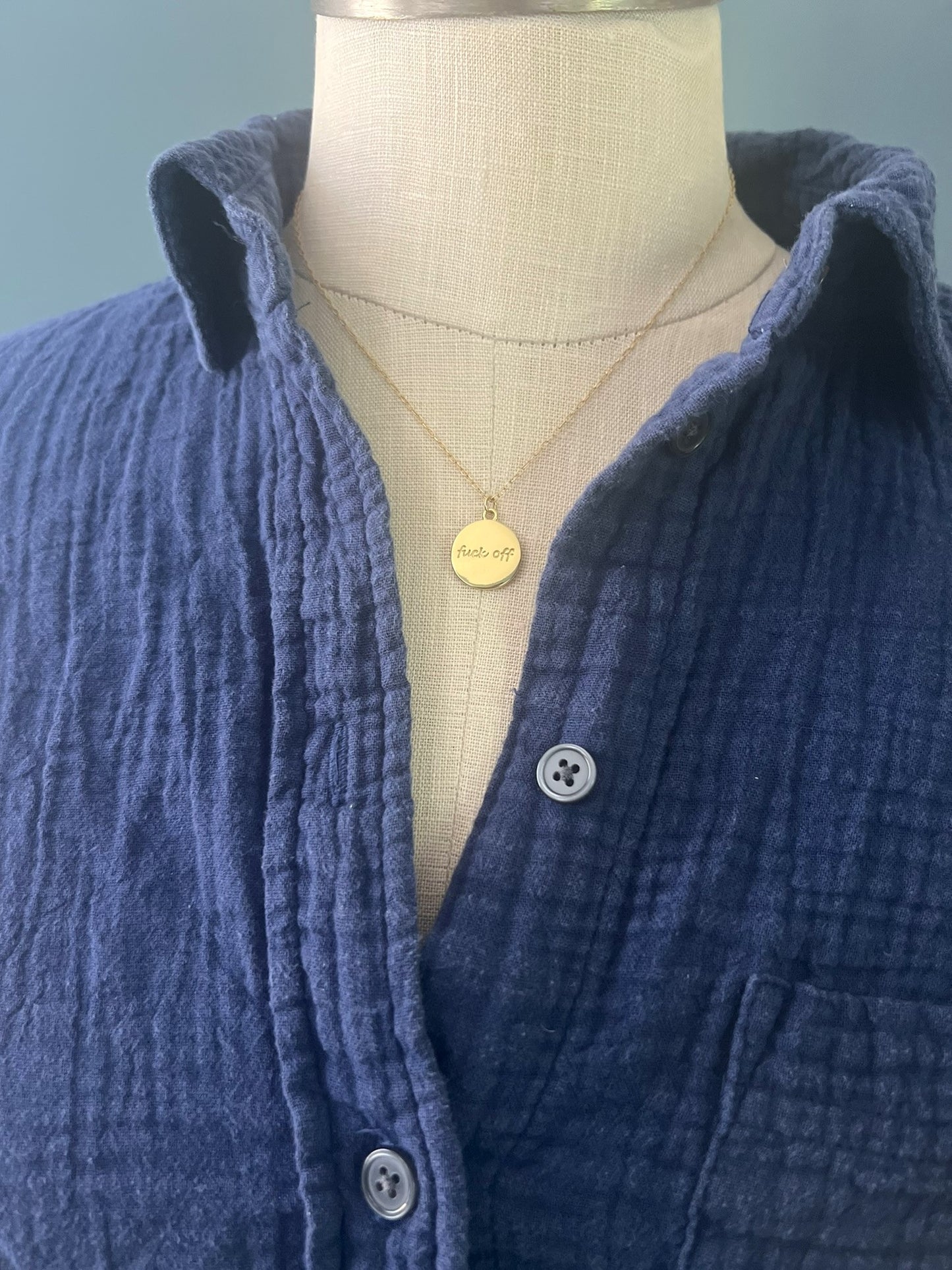 F off necklace