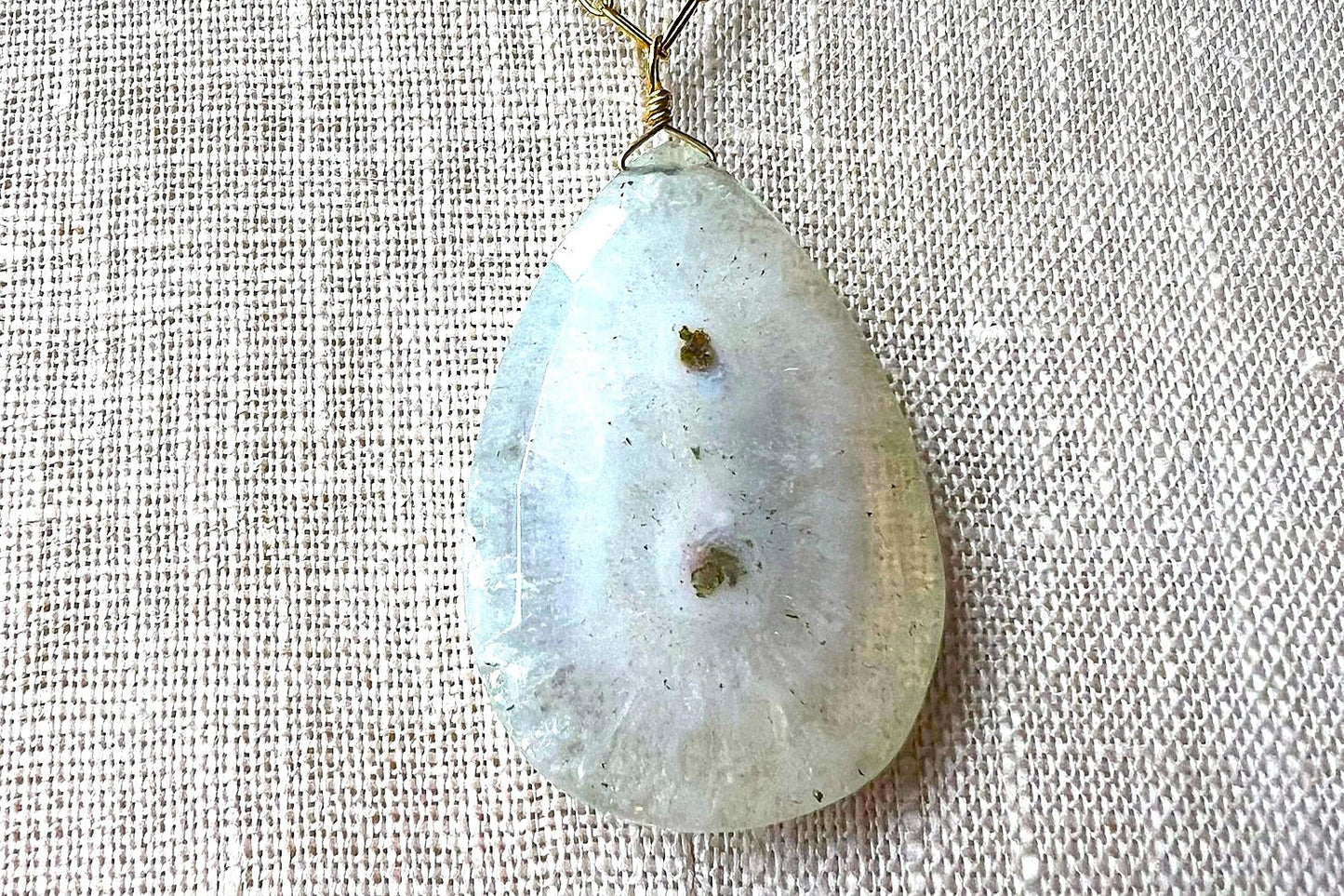 solar quartz stalactite pendant